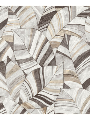 Decoprint Serenity - Native Leaves Greige - SY27560