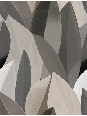 Decoprint Serenity - mural Foliage Taupe 212x280cm - SYD27597