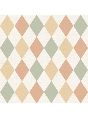 Cristiana Masi MiniMe Behang met harlequin ruiten - 17125