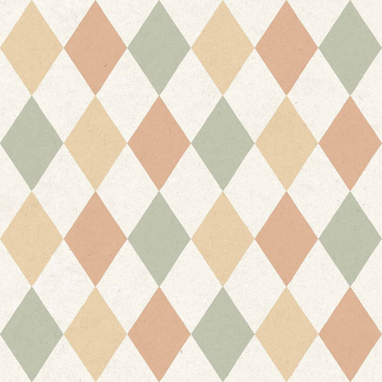 Cristiana Masi MiniMe Behang met harlequin ruiten - 17125