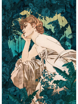 Komar Heritage Fotobehang Songes Vert - HX4-027