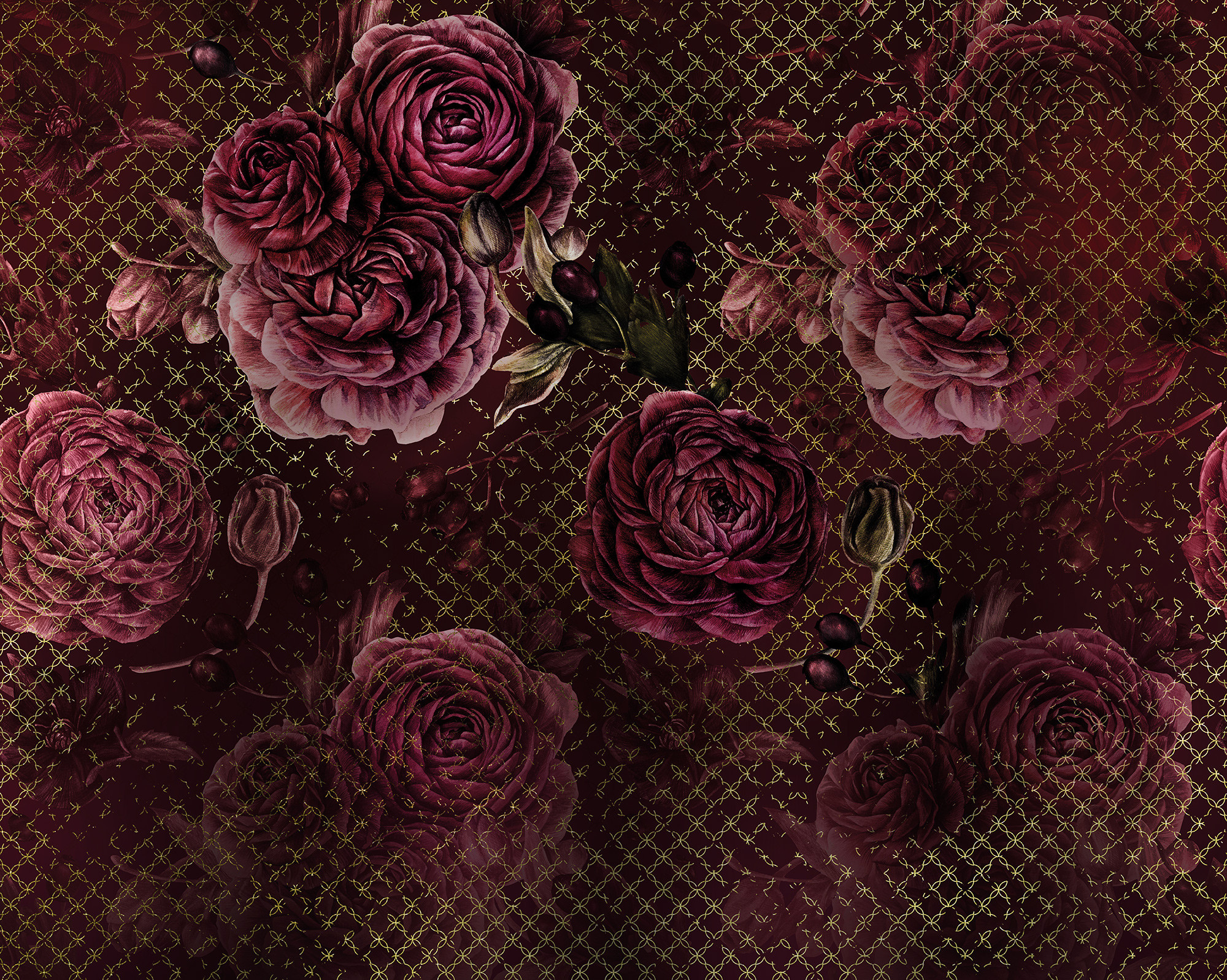 Komar Heritage Fotobehang Rouge Intense - HX7-046