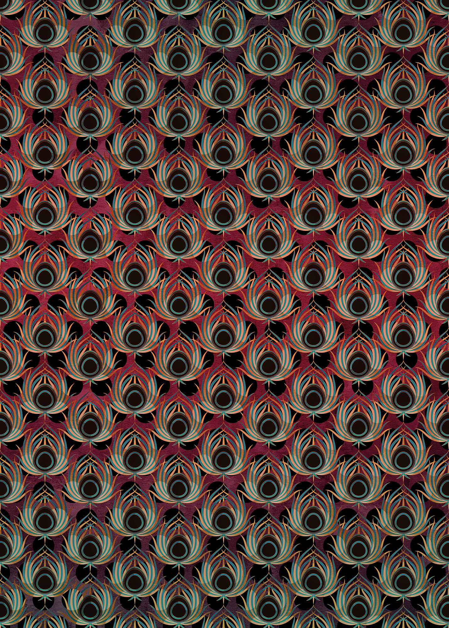 Komar Heritage Fotobehang Paon Rouge - HX4-033