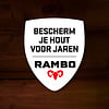 Rambo Pantserbeits Douglashout Transparant - Diepzwart