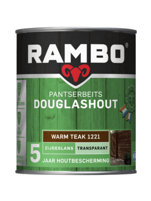 Rambo Pantserbeits Douglashout Transparant - Warm Teak