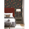Dutch Wallcoverings Fabric Touch/Bs1 Flower Black - Zwart