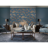 Dutch Wallcoverings Wall Fabric/Bs1 Pine Tree Blue - Blauw
