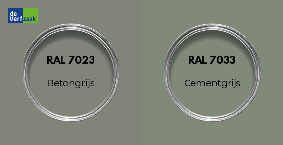 RAL 7023 vs RAL 7033