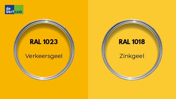 RAL 1023 vs RAL 1018