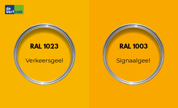 RAL 1023 vs RAL 1003