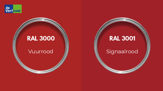 RAL 3000 vs RAL 3001
