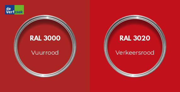 RAL 3000 vs RAL 3020