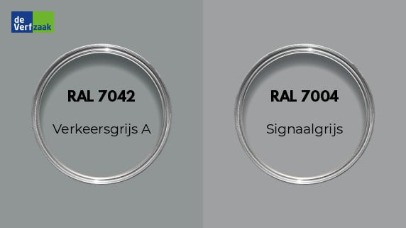RAL 7042 vs RAL 7004