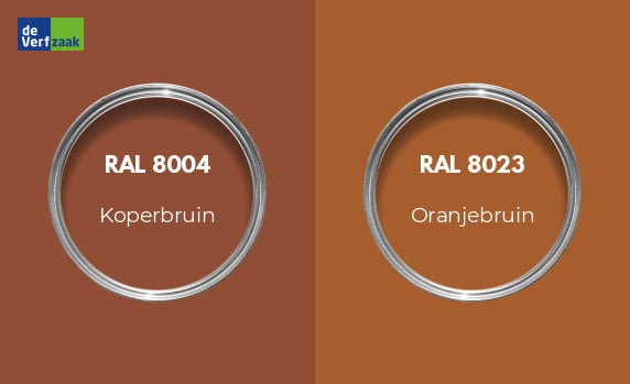 RAL 8004 vs RAL 8023
