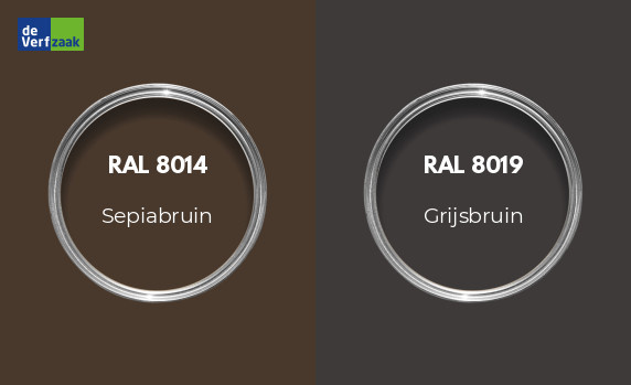 RAL 8014 vs RAL 8019