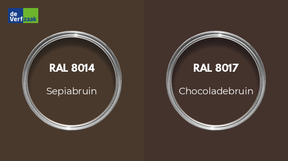 RAL 8014 vs RAL 8017