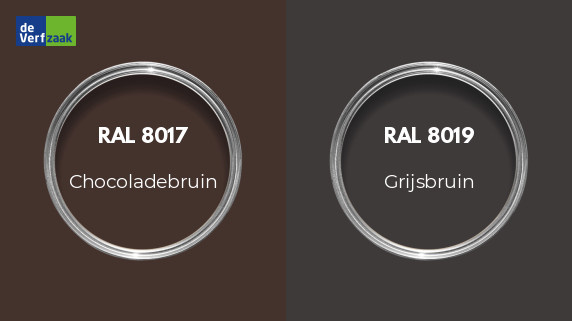 RAL 8017 vs RAL 8019