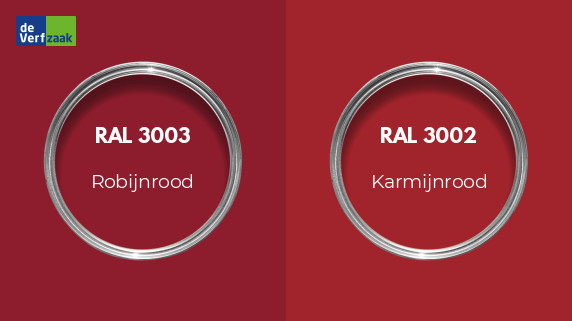 RAL 3003 vs RAL 3002