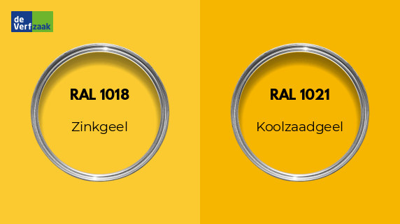 RAL 1018 vs RAL 1021