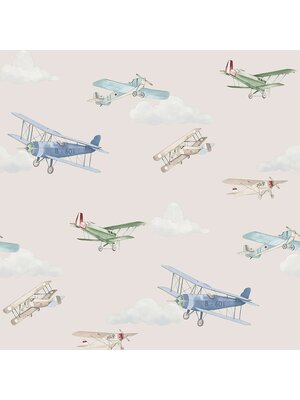 Dutch First Class World of Imagination - DL27549 - Aeroplanes Beige