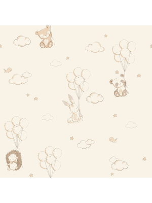 Dutch First Class World of Imagination - DL27556 - Floating Balloons Beige