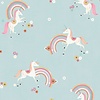 Dutch First Class World of Imagination - DL27564 - Rainbow Unicorn Blue