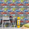 Dutch First Class Graffiti Wall Grey/Multi  - DL27592