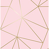 Dutch First Class Metallic Geo Pink/Gold  - DL27585