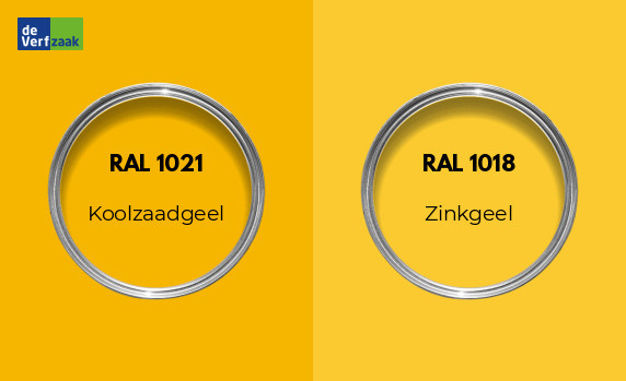 RAL 1021 vs RAL 1018