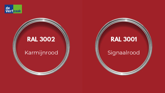 RAL 3002 vs RAL 3001