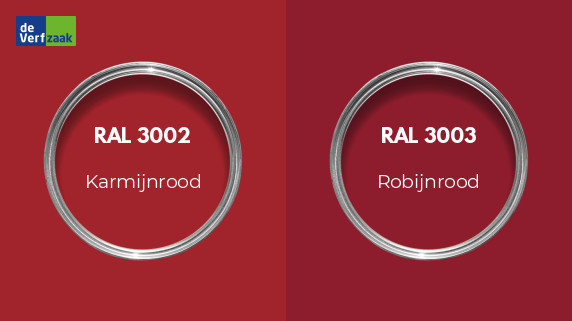RAL 3002 vs RAL 3003