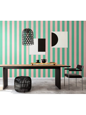 Ohpopsi Bloc Stripe Jade Blossom - STR50115W