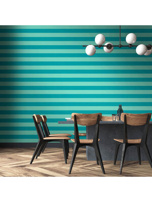 Ohpopsi Bloc Stripe Rich Teal - STR50117W