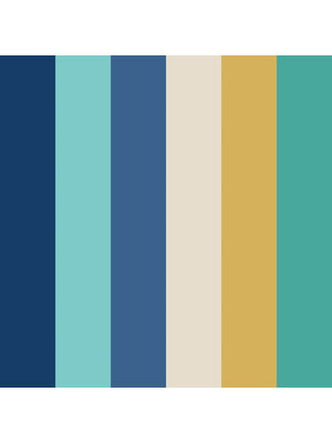 Ohpopsi So Stripey - STR50119W - Rainbow Bloc Cobolt Mix