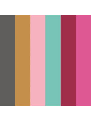 Ohpopsi So Stripey - STR50122W - Rainbow Bloc Magenta