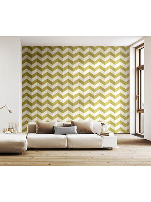 Ohpopsi So Stripey - STR50129W - Illusion Chevron Olive