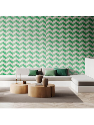 Ohpopsi So Stripey - STR50130W - Illusion Chevron Jade