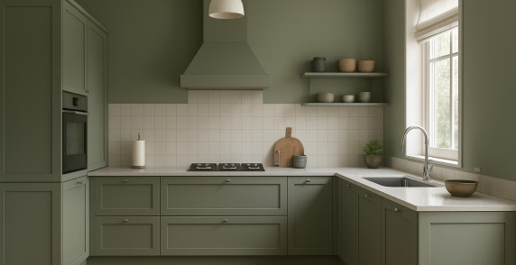 RAL 7023 kitchen