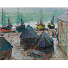 Dutch Painted Memories 2 - 8078 - Boats on the Beach at Étretat