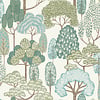 Grandeco Little Dreamers - LD2109 - Happy Trees groen