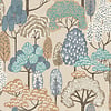 Grandeco Little Dreamers - LD2115 - Happy Trees blauw