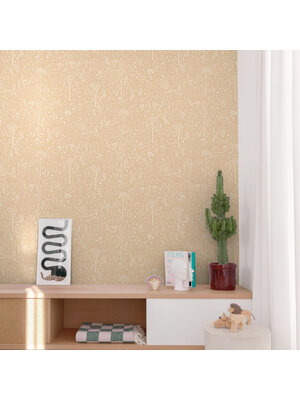 Grandeco Little Dreamers - LD3421 - Woodland Animals bruin