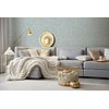 Dutch First Class Hotel Luxe - 100098AH - Textured Marble Soft Blue/Gold