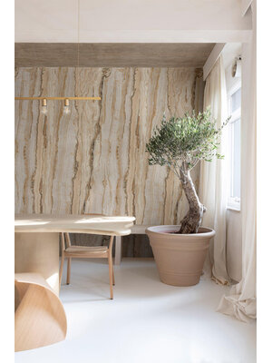 Grandeco Orom 2 - A50801 - Vertical Marble beige 159x280cm