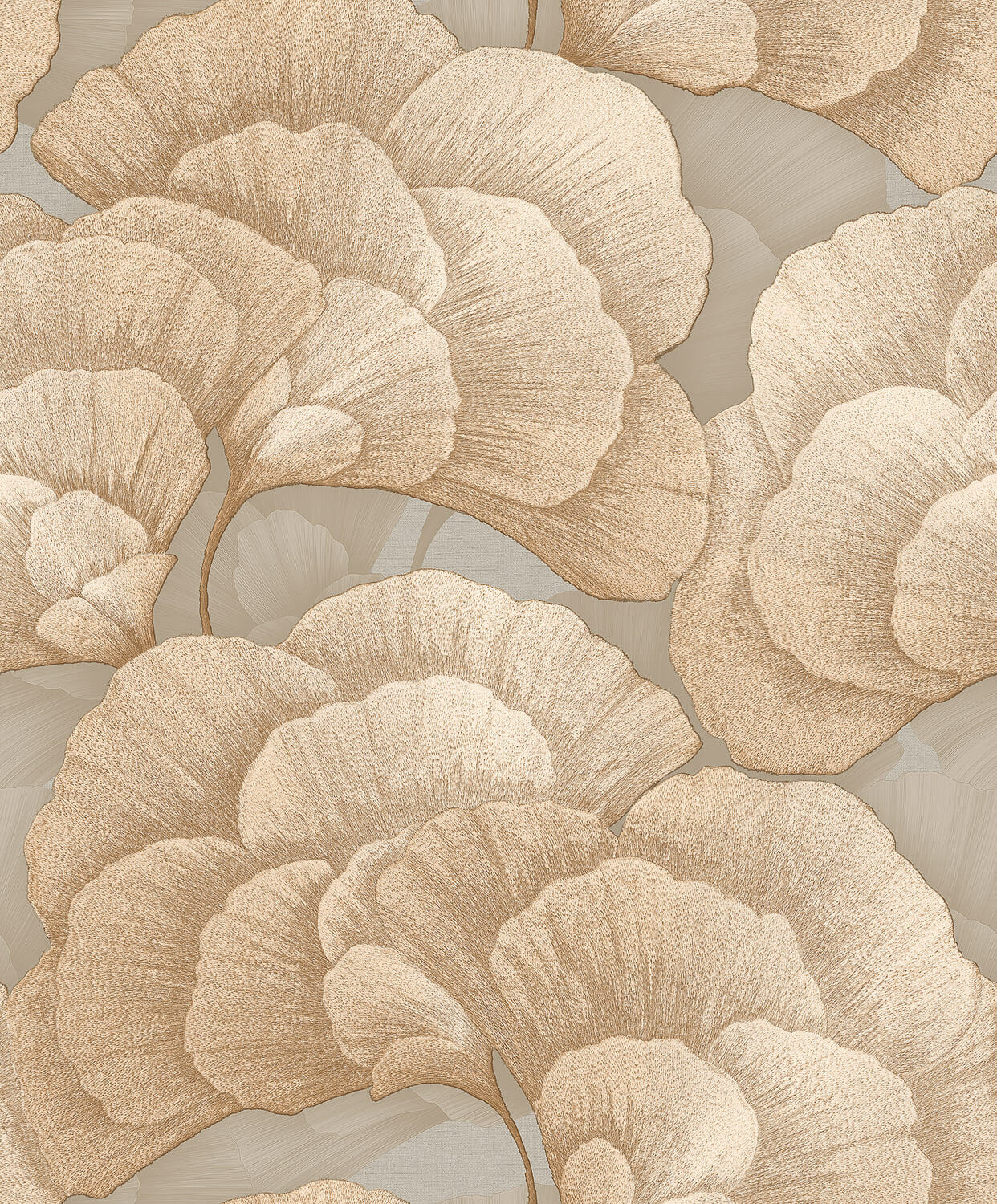 Dutch Renaissance 2 - RE521014 - Embroidered blossom green/gold