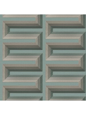 Dutch Renaissance 2 - RE521075 - Grecian key aqua