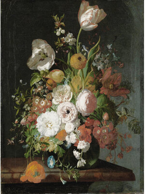 Dutch Painted Memories 2 - 8036 - Flowers in a Glass Vase III