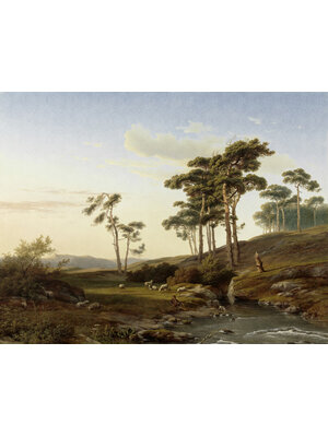 Dutch Painted Memories 2 - 8042 - Eveningmood with a Shepherd