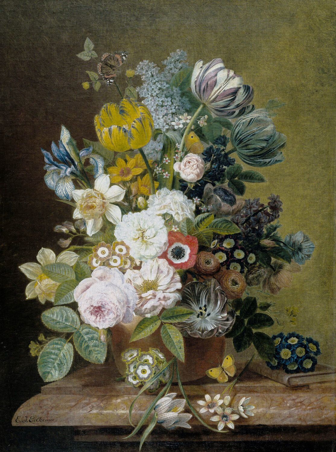 Dutch Painted Memories 2 - 8045 - Still life with Flowers IV