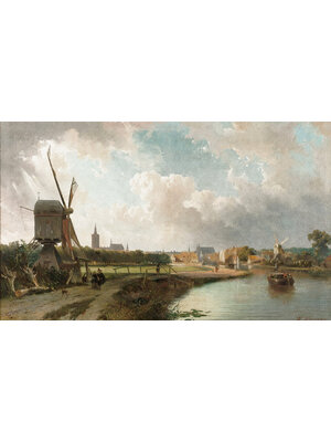 Dutch Painted Memories 2 - 8053 - Gezicht op Den Haag vanaf de Delftse vaart